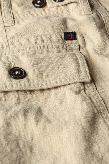Cotton/Linen Supply Pant - Light Khaki - DUNE + SALT
