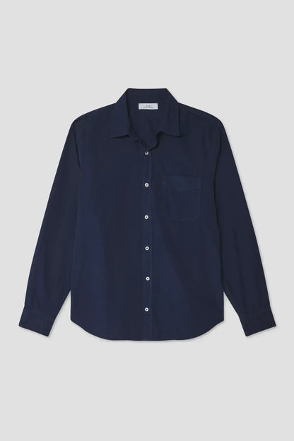Poplin Standard Shirt - Navy - DUNE + SALT