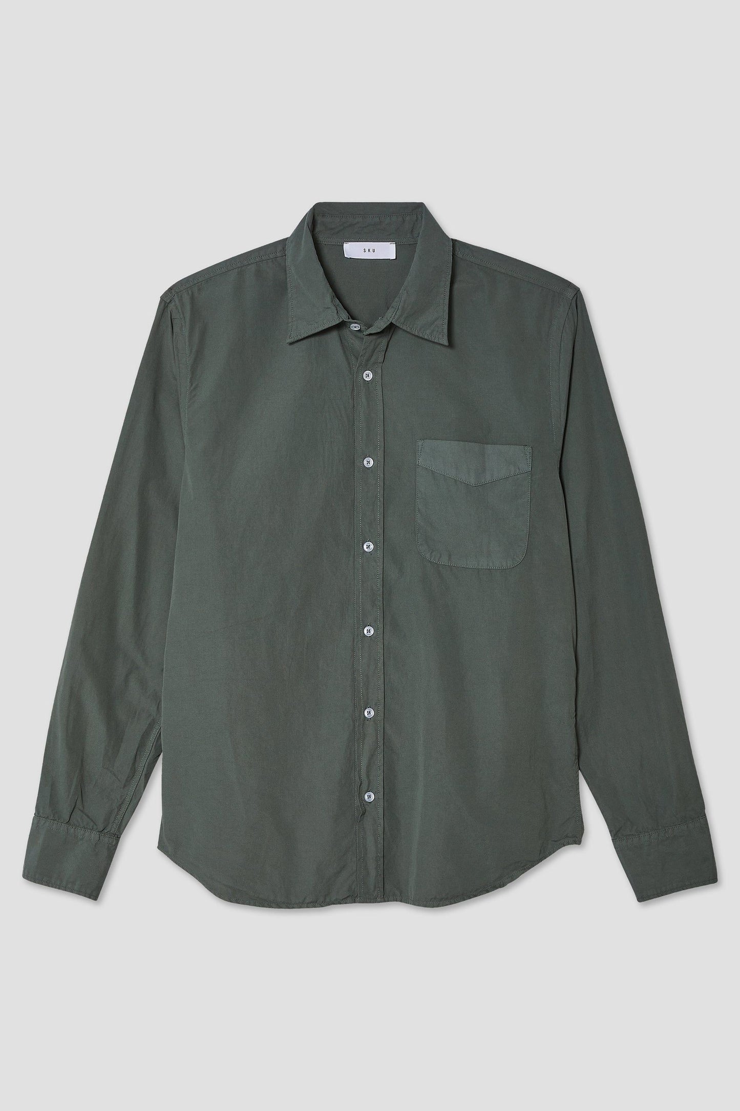 Poplin Standard Shirt - Basil - DUNE + SALT