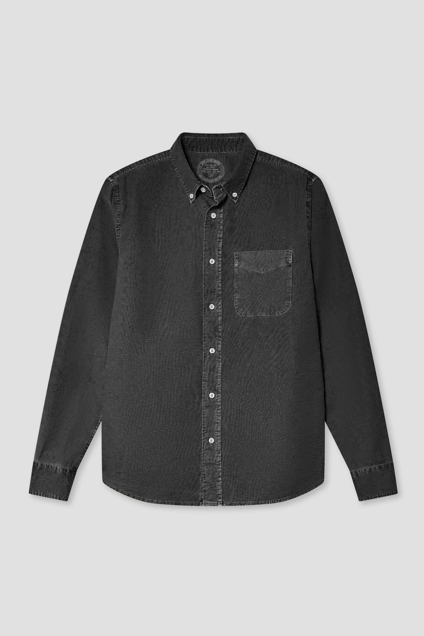 L/S American Oxford Shirt - Faded Black - DUNE + SALT