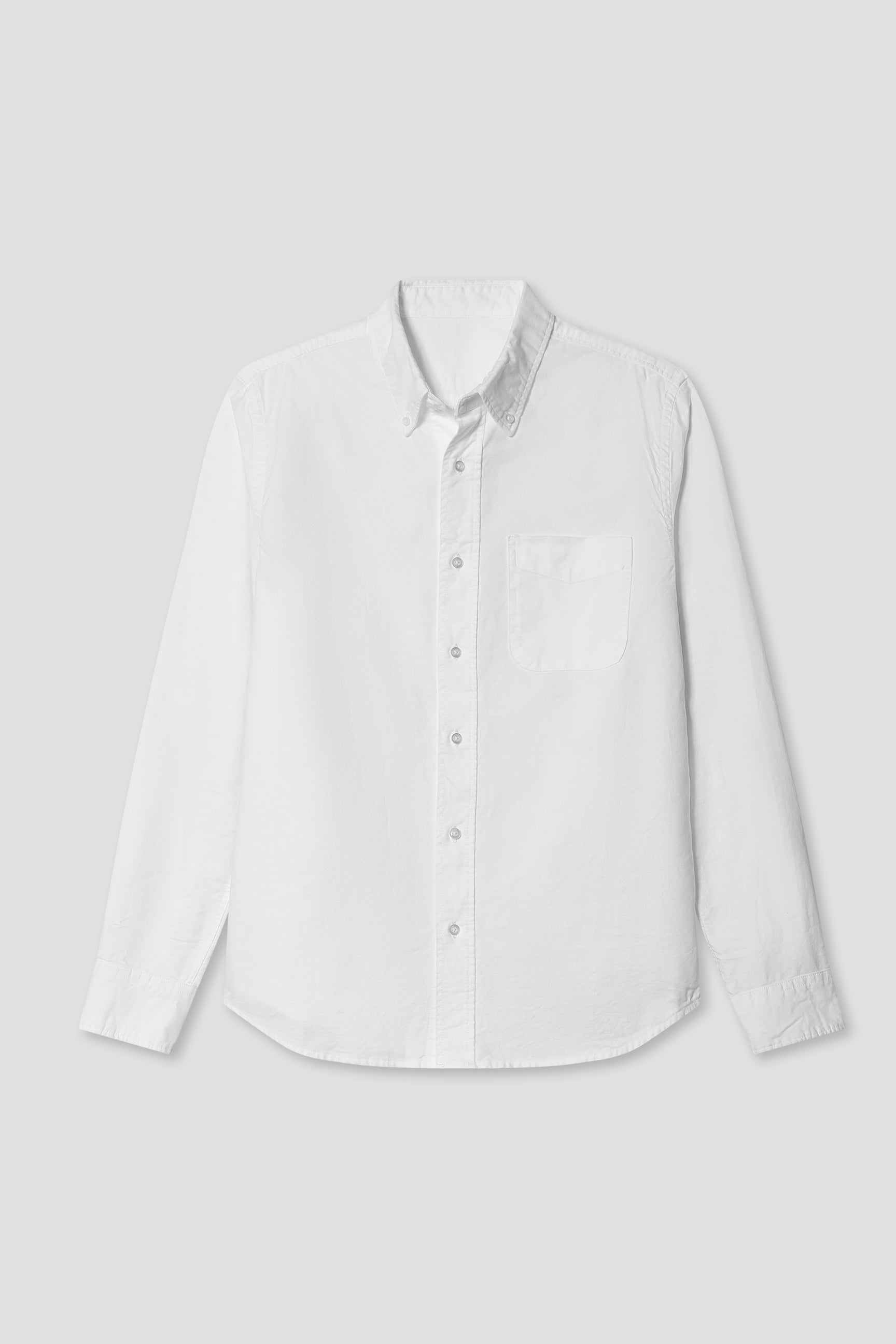 L/S American Oxford Shirt - White - DUNE + SALT