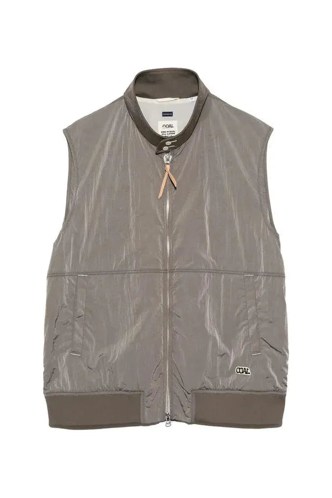 Zip Up Wind Vest - Beige - DUNE + SALT