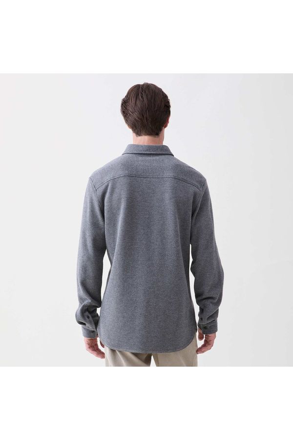 Rex Soft Knit Shirt - Charcoal Heather - DUNE + SALT