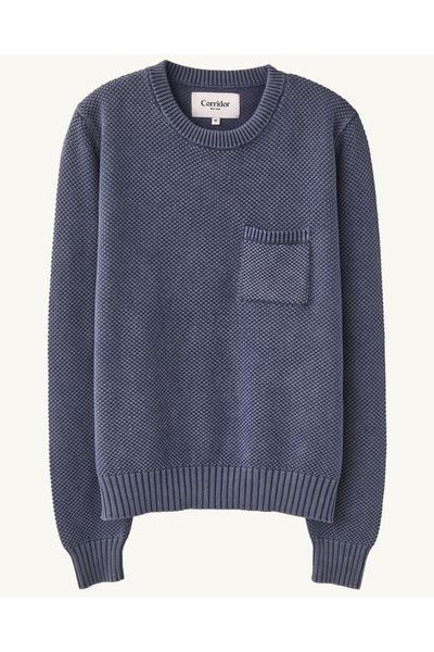 Pocket Crewneck - Navy - DUNE + SALT