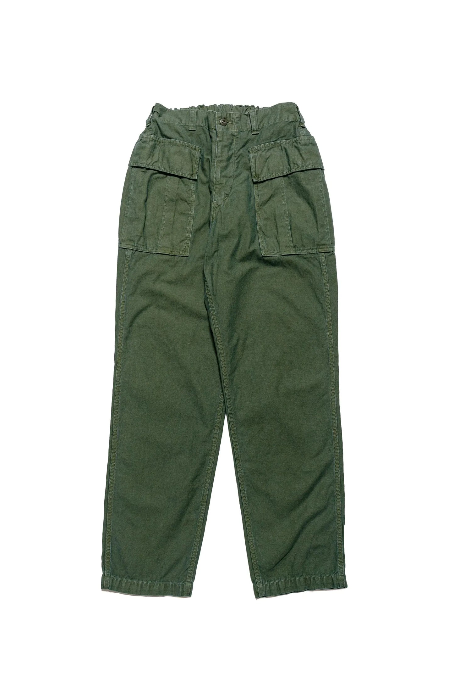 CO/LI Back Satin Pegtop Single Pleat Cargo Pants - Olive - DUNE + SALT