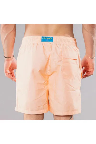 Cyclist Liner Swim Trunks - Orange Solid Linen - DUNE + SALT