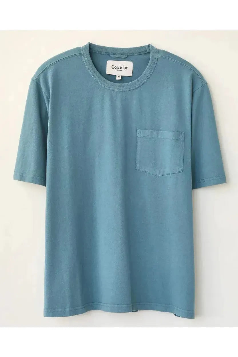 Garment Dyed Tee - Aegean Blue - DUNE + SALT