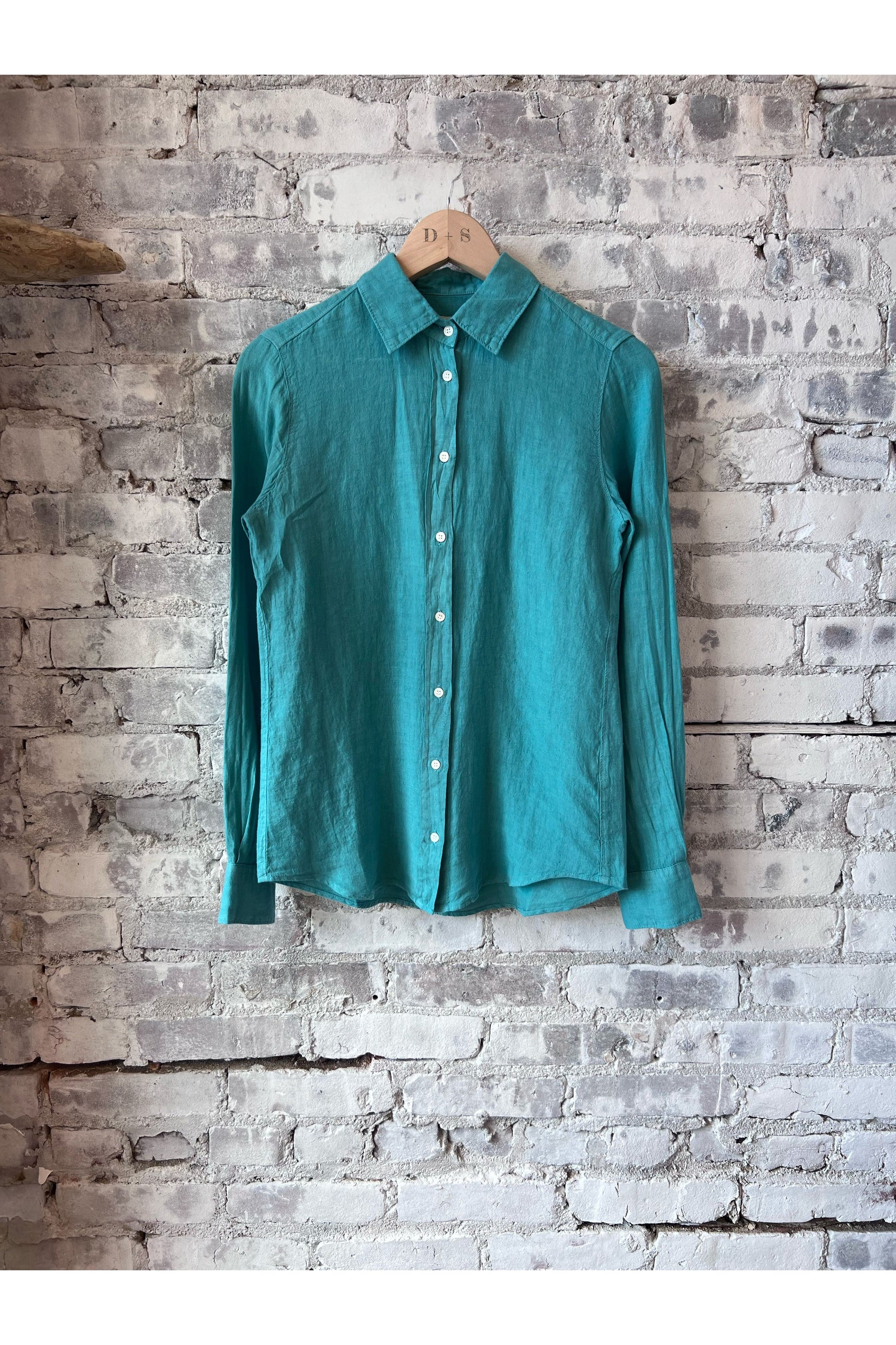 Coraz Linen Shirt - Lagoon - DUNE + SALT
