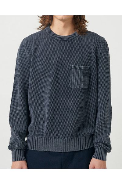 Pocket Crewneck - Black - DUNE + SALT