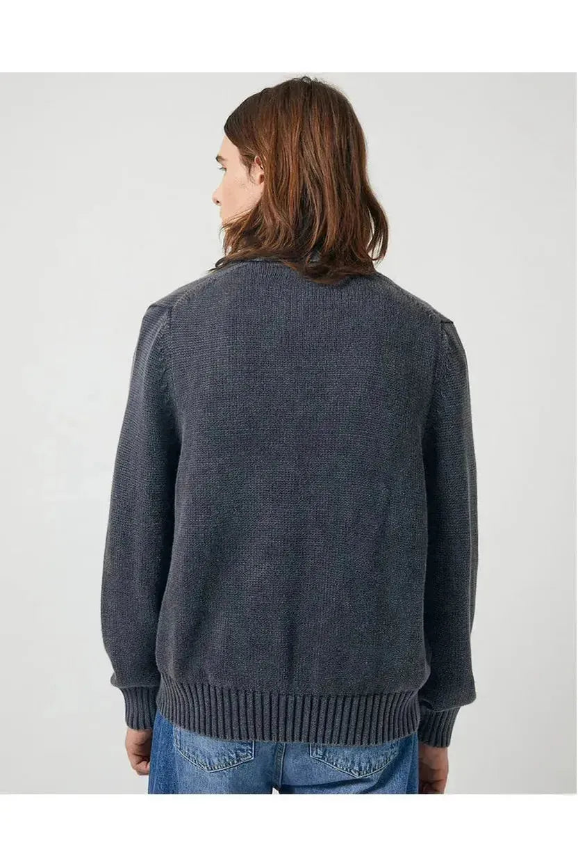 Acid Wash Cardigan - Black - DUNE + SALT