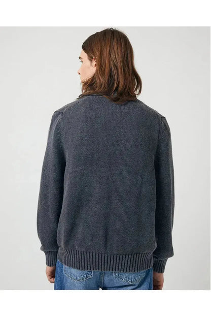 Acid Wash Cardigan - Black - DUNE + SALT