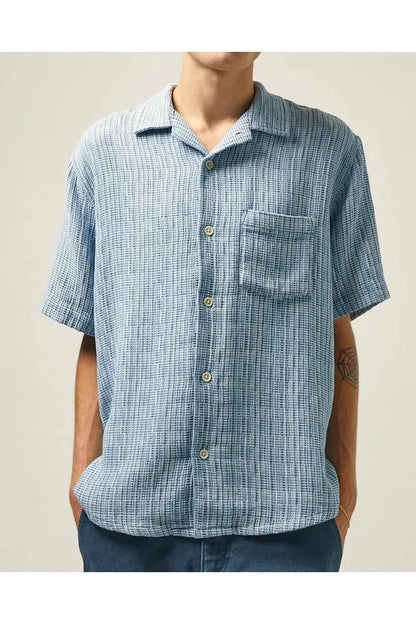 Rainbow Weave SS Camp - Indigo - DUNE + SALT