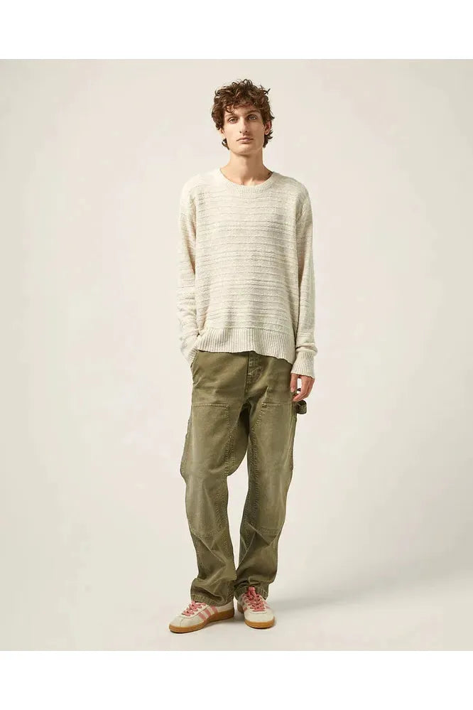 Linen Silk Crewneck - Natural - DUNE + SALT