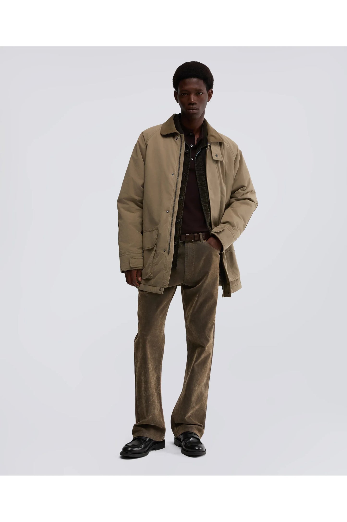 Schaefer Canvas Car-Coat - Dove Grey - DUNE + SALT
