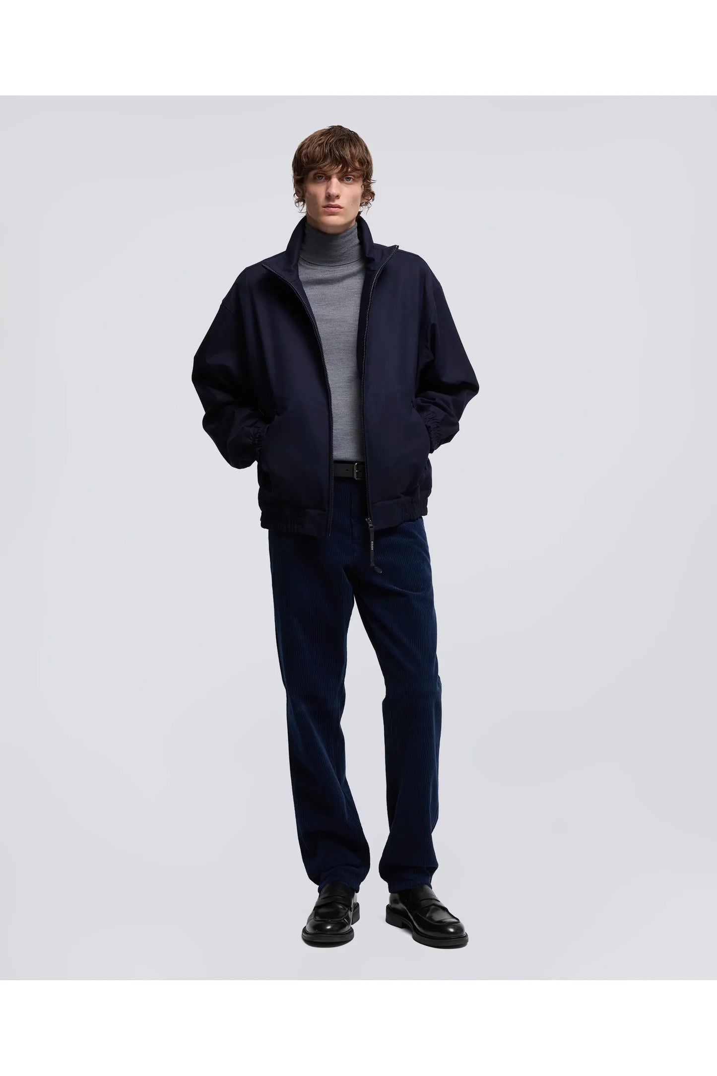 Stanton Wool Twill Jacket - Navy - DUNE + SALT
