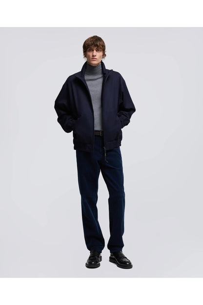 Stanton Wool Twill Jacket - Navy - DUNE + SALT