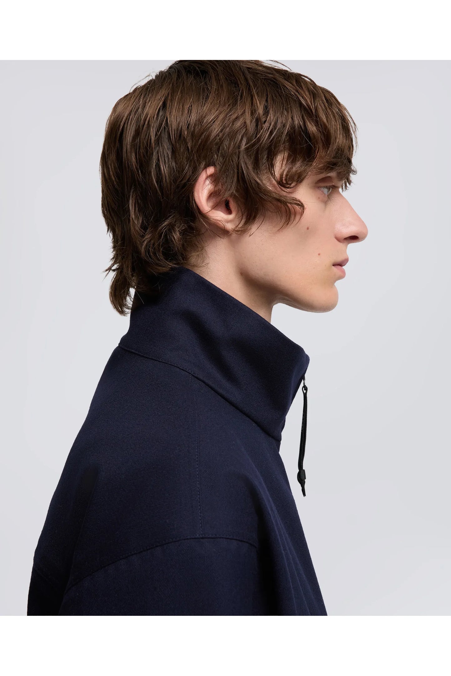 Stanton Wool Twill Jacket - Navy - DUNE + SALT