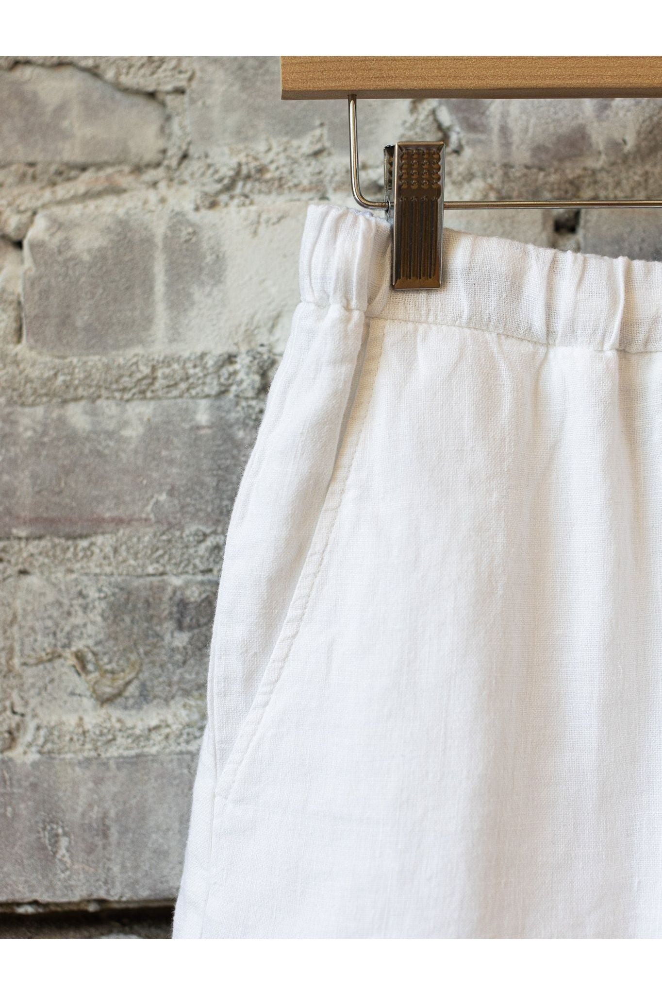Soko Linen Short - White - DUNE + SALT