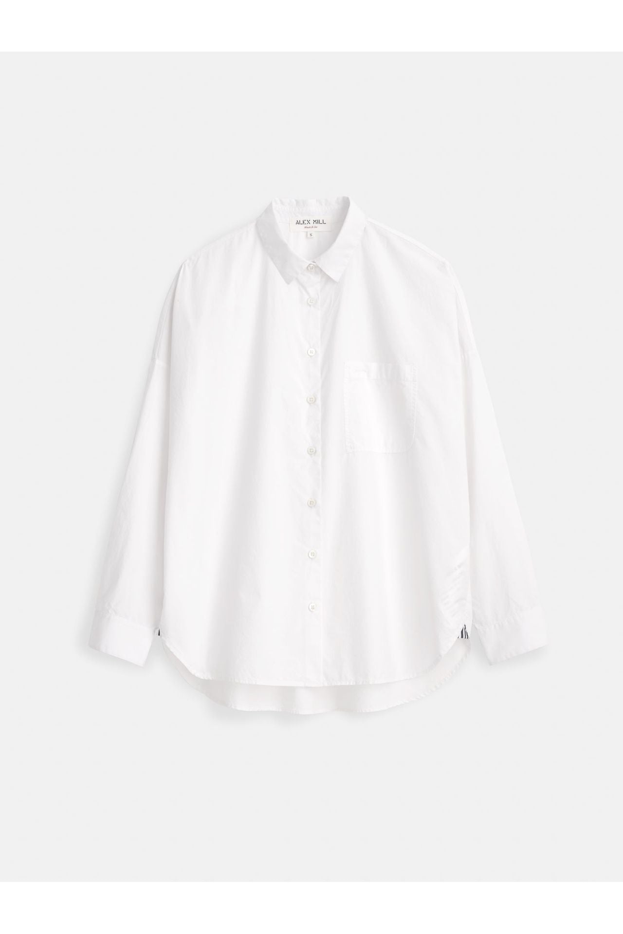 Jo Shirt in Cotton Poplin - White - DUNE + SALT