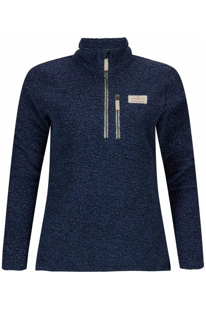 Women's Hut Half Zip - Faded Navy - DUNE + SALT