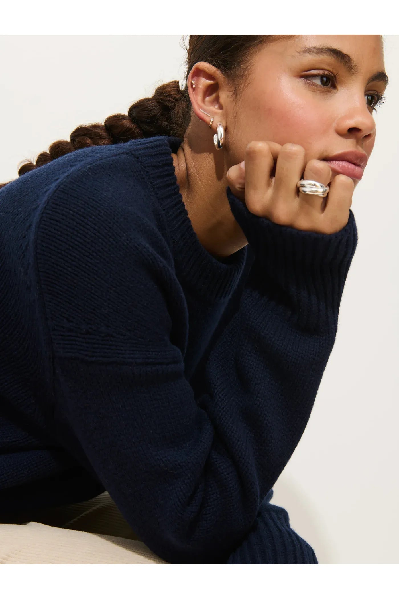 Nottinghill Wool Sweater - Navy - DUNE + SALT