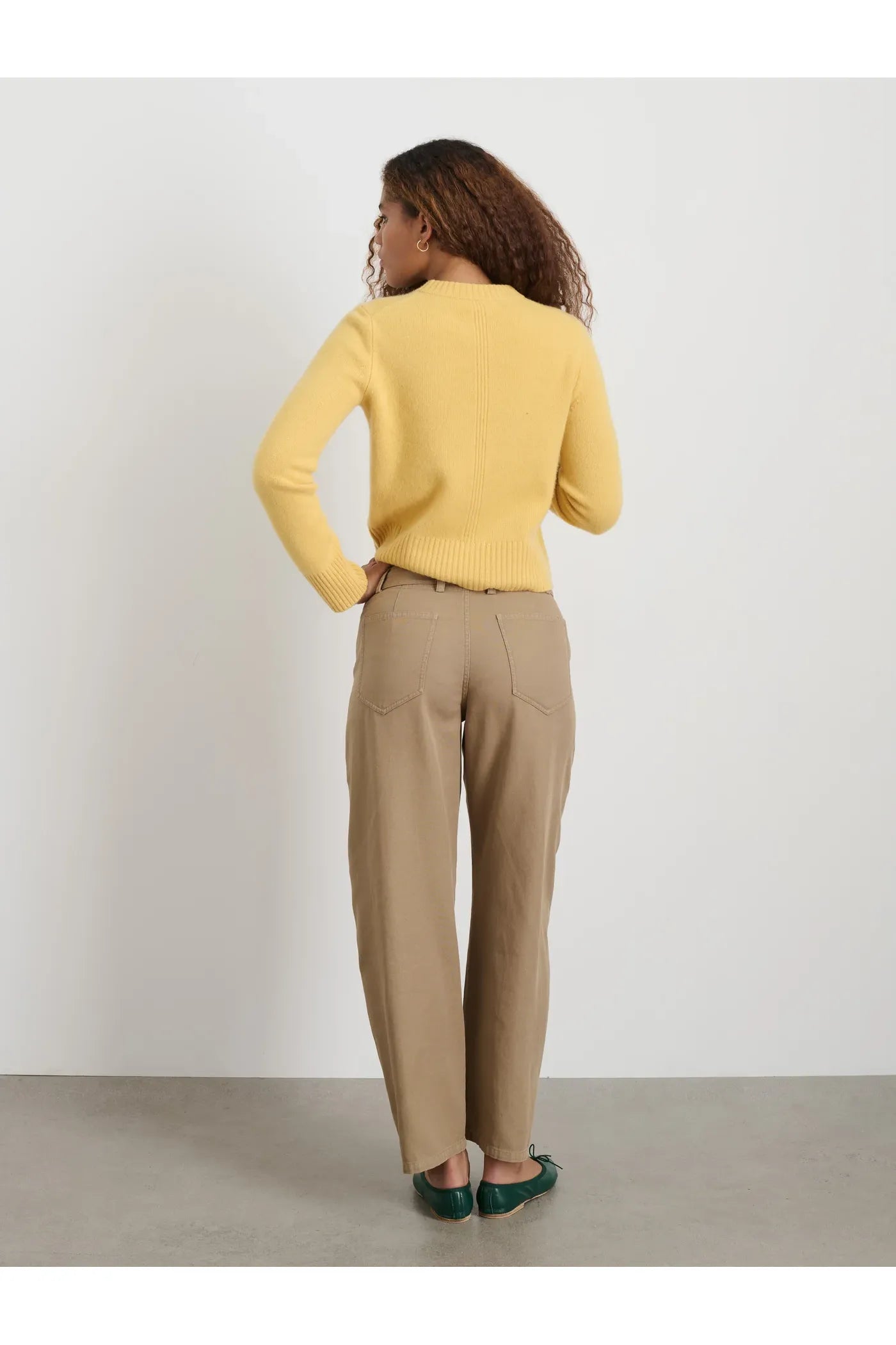 Marais Cashmere Crewneck Sweater - Acacia - DUNE + SALT
