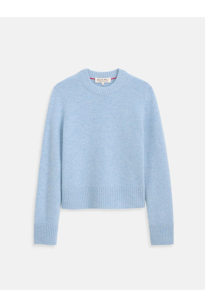 Marais Cashmere Crewneck Sweater - Frost Blue - DUNE + SALT