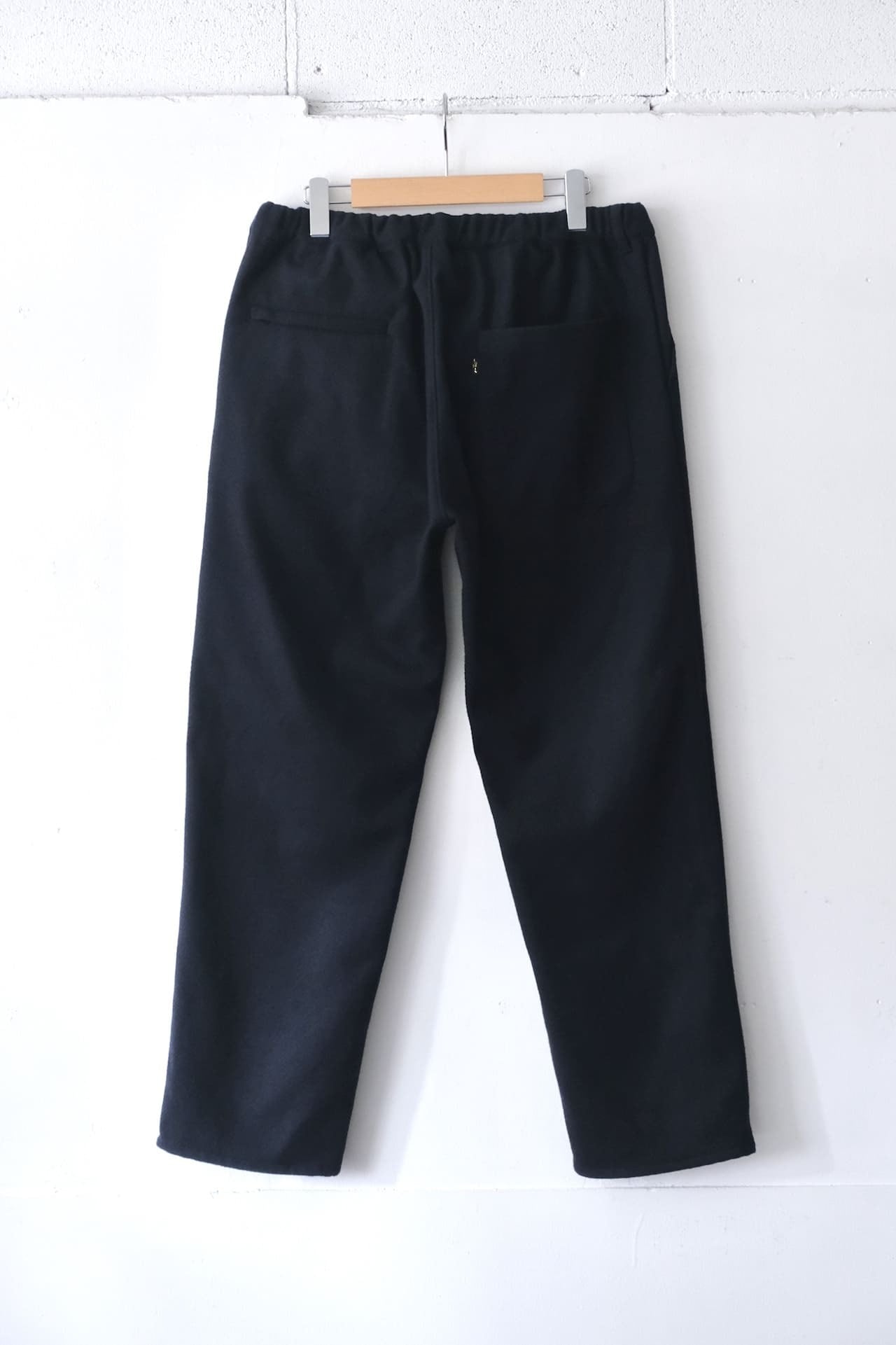 N.O.UN Felted Wool Trouser - Navy Twill