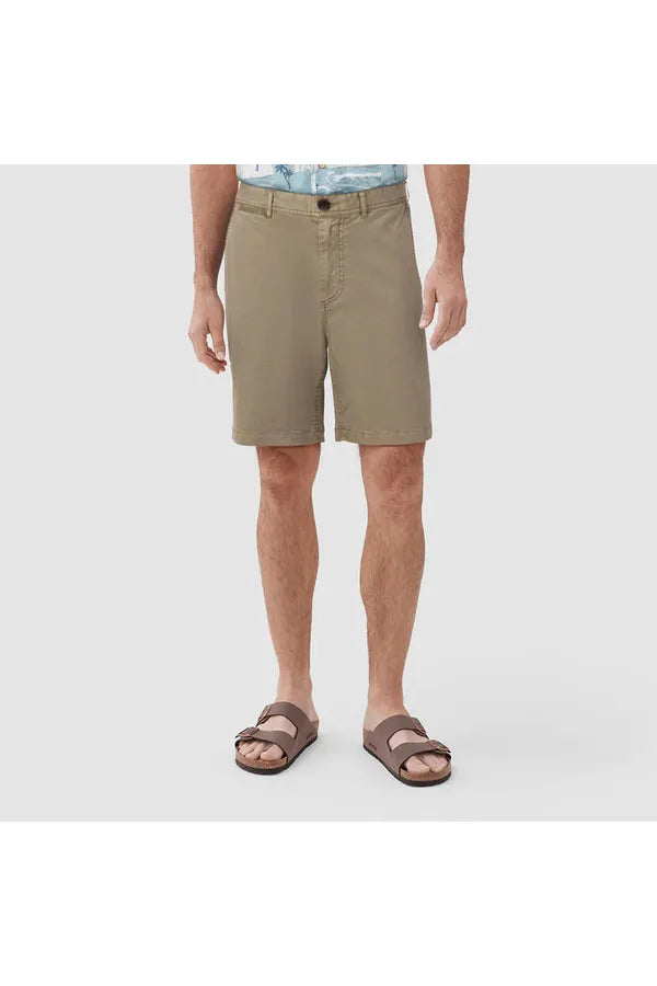 Andrew Stretch Twill Short - Chinchilla - DUNE + SALT