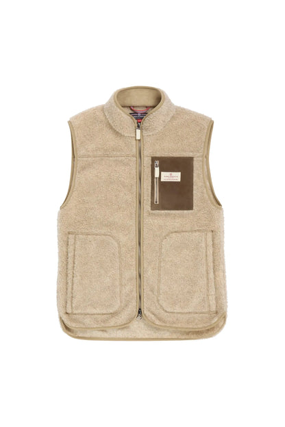 Women's Heroes Wool Fleece Vest - Natural - DUNE + SALT