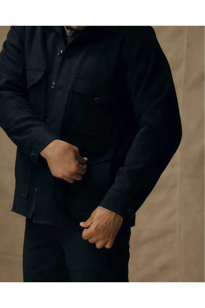 Mackinaw Wool Cruiser Jacket - Dark Navy - DUNE + SALT