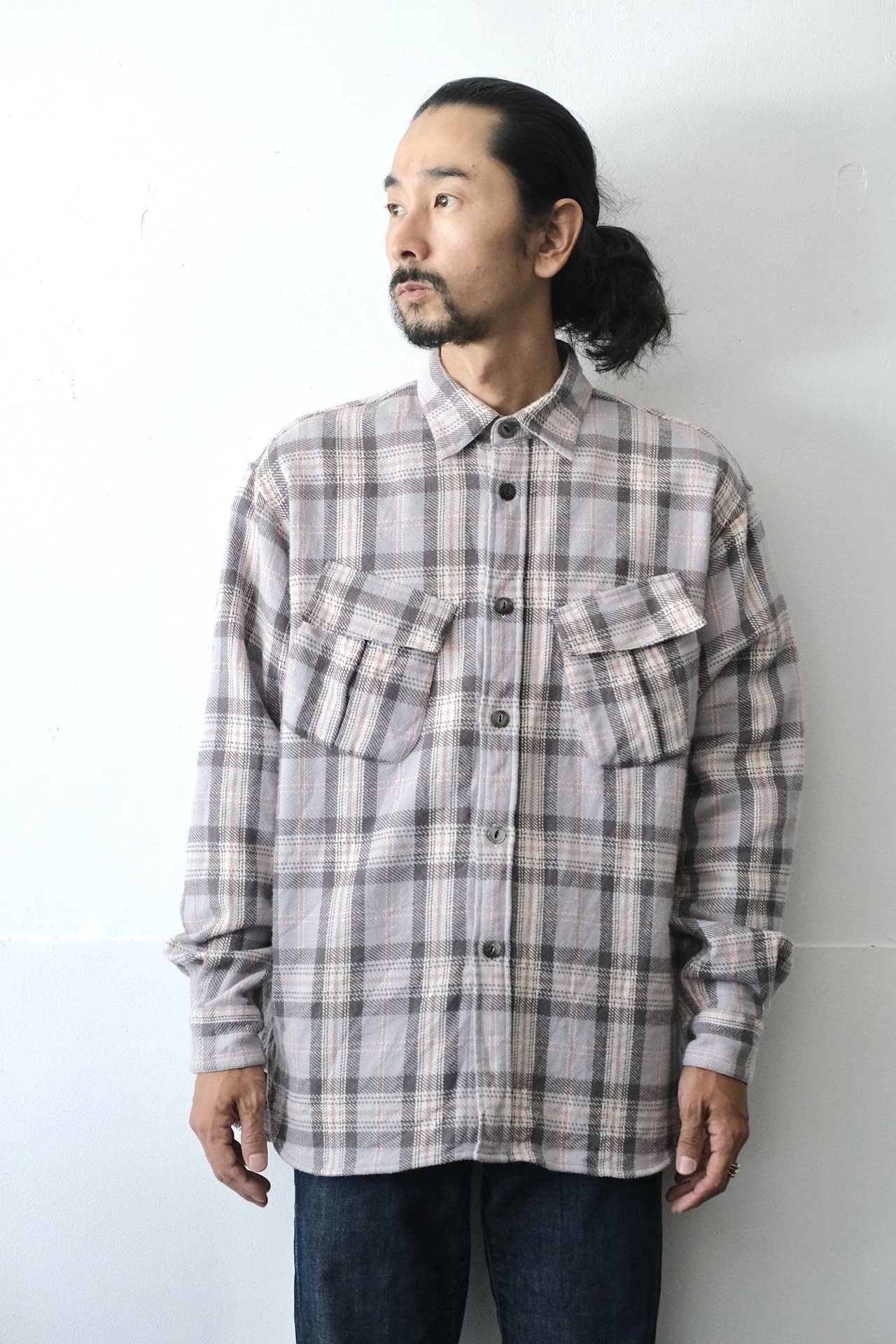 Fatigue Flannel Shirt - Blue Check