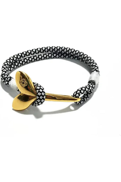 Brass Black Diamond Nautical Whale Tail - DUNE + SALT