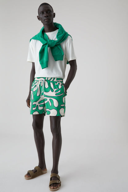 Swim Shorts with Print - Botanic Green - DUNE + SALT