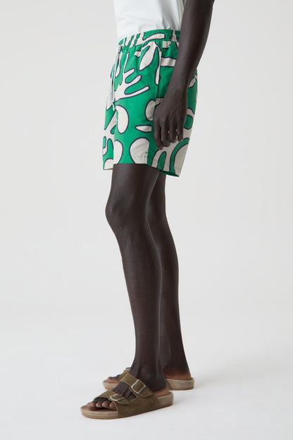 Swim Shorts with Print - Botanic Green - DUNE + SALT