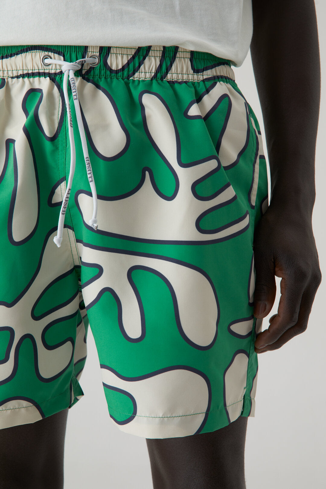 Swim Shorts with Print - Botanic Green - DUNE + SALT