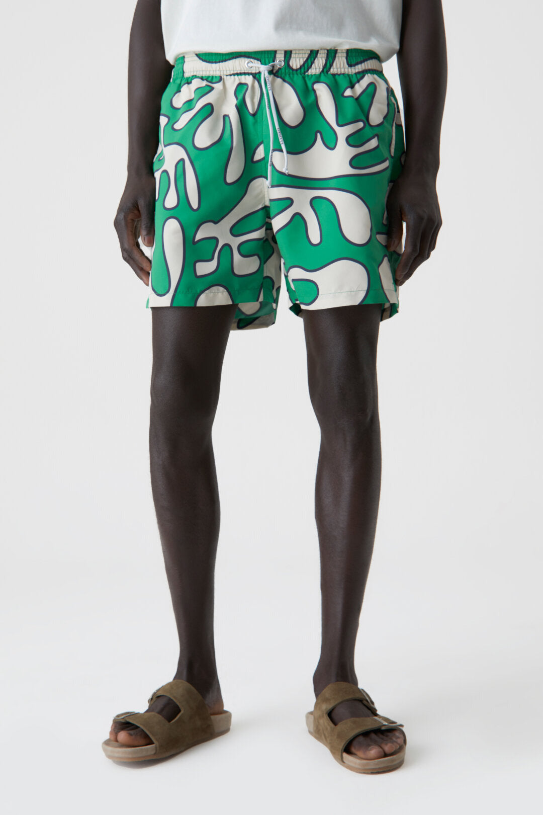 Swim Shorts with Print - Botanic Green - DUNE + SALT