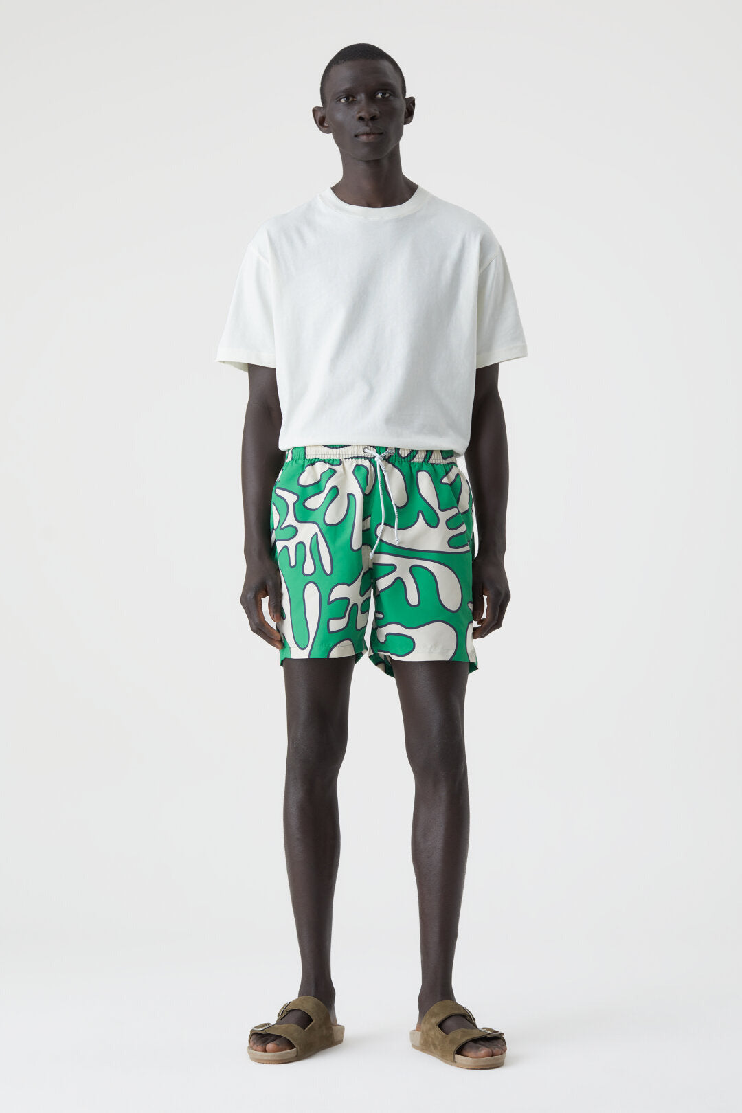 Swim Shorts with Print - Botanic Green - DUNE + SALT