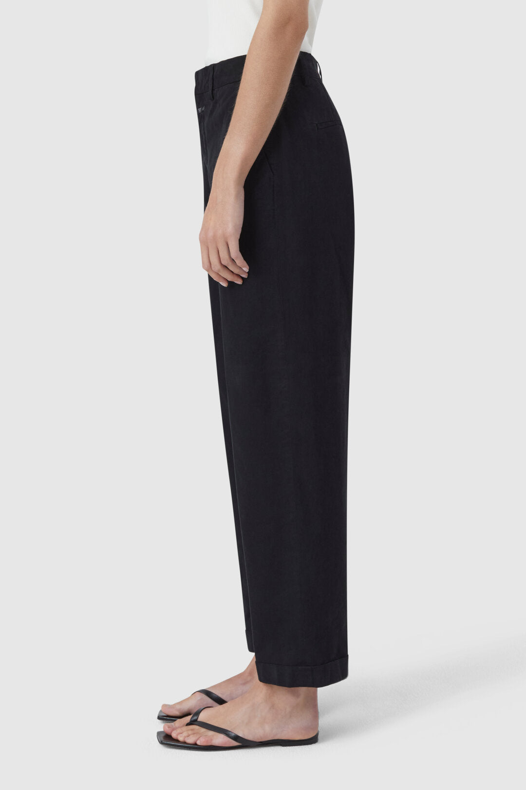 Auckley Organic Cotton Pant - Black - DUNE + SALT