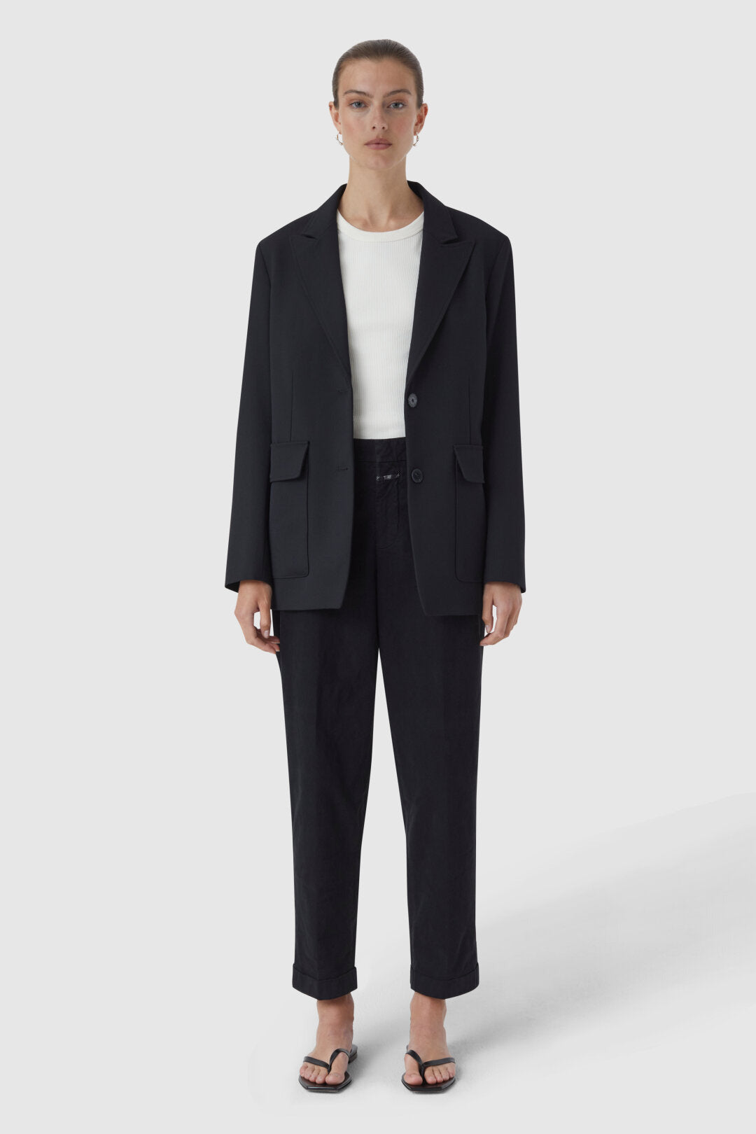 Auckley Organic Cotton Pant - Black - DUNE + SALT