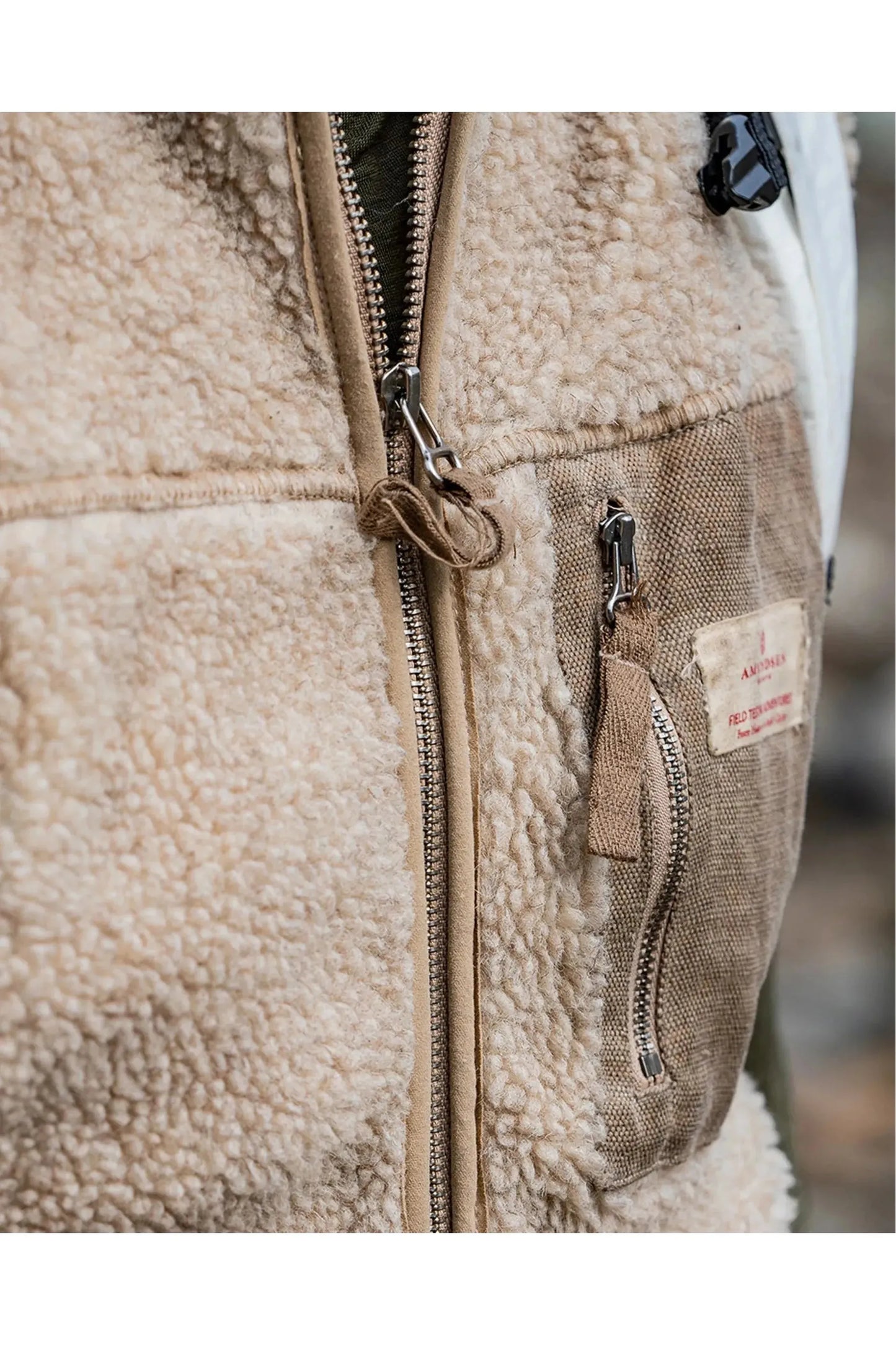 Men's Heroes Wool Fleece Vest - Natural - DUNE + SALT