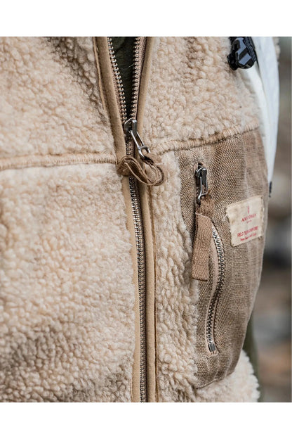 Men's Heroes Wool Fleece Vest - Natural - DUNE + SALT