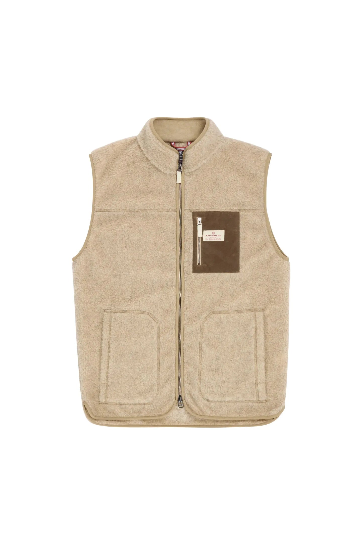 Men's Heroes Wool Fleece Vest - Natural - DUNE + SALT
