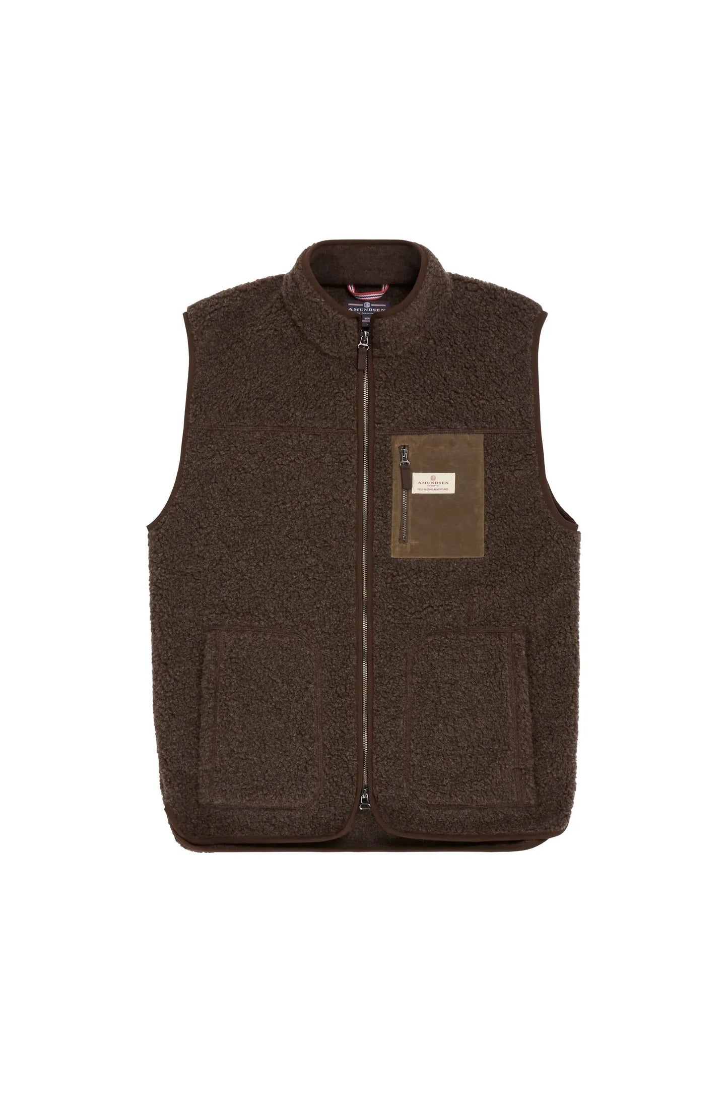 Men's Heroes Wool Fleece Vest - Cowboy - DUNE + SALT