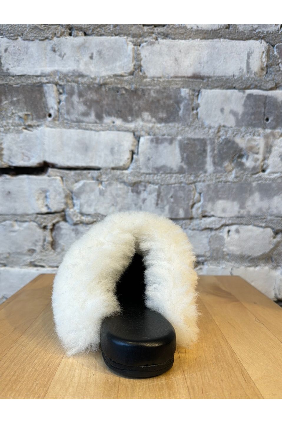 Shearling Slide - White - DUNE + SALT