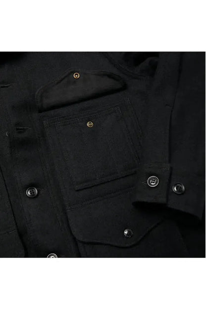 Mackinaw Wool Cruiser Jacket - Dark Navy - DUNE + SALT