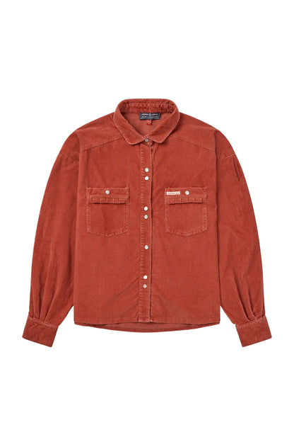 Women's Wild Velvet Shirt - Terra Red - DUNE + SALT