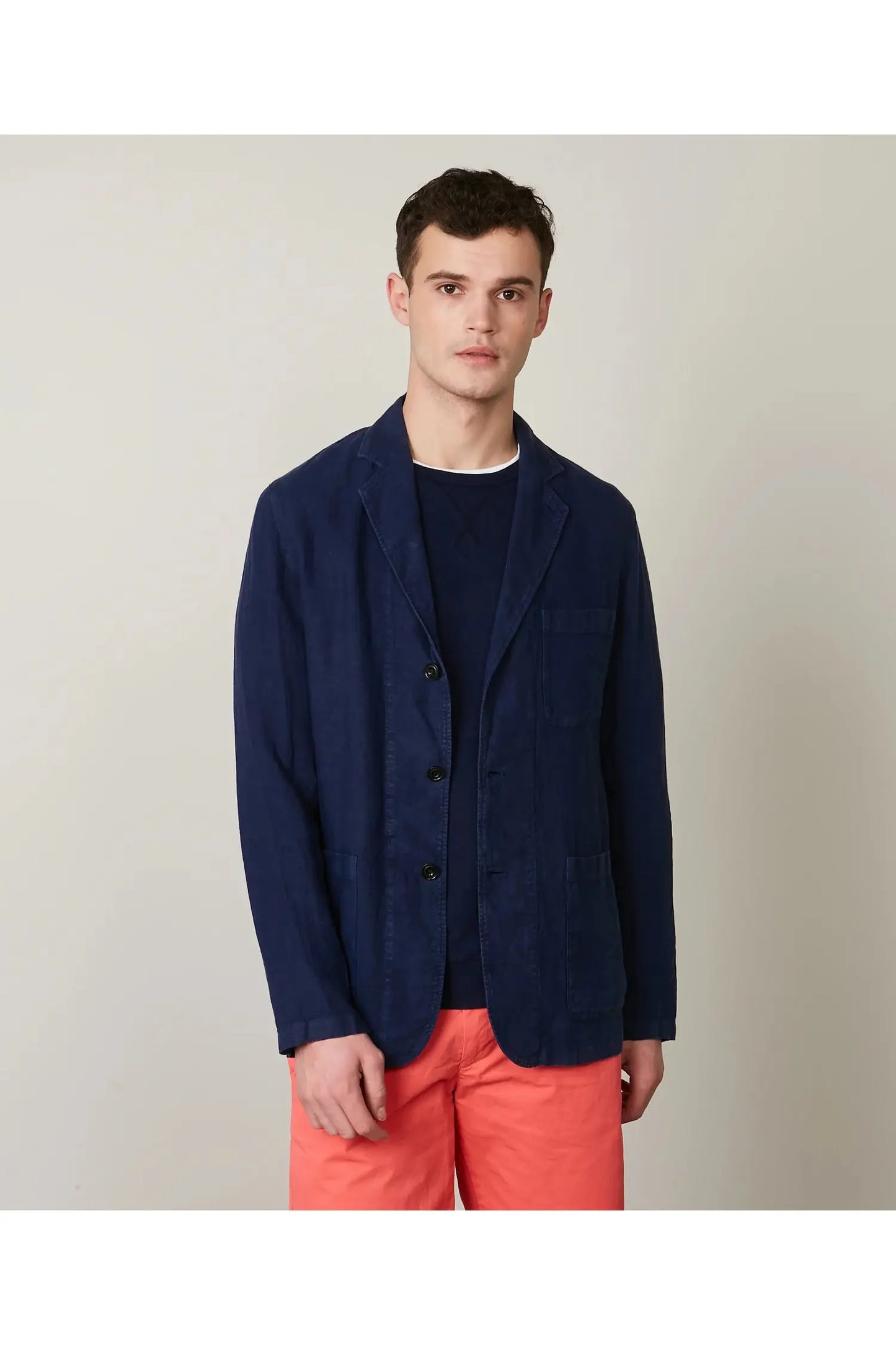 Jobby Linen Jacket - Deep Blue - DUNE + SALT