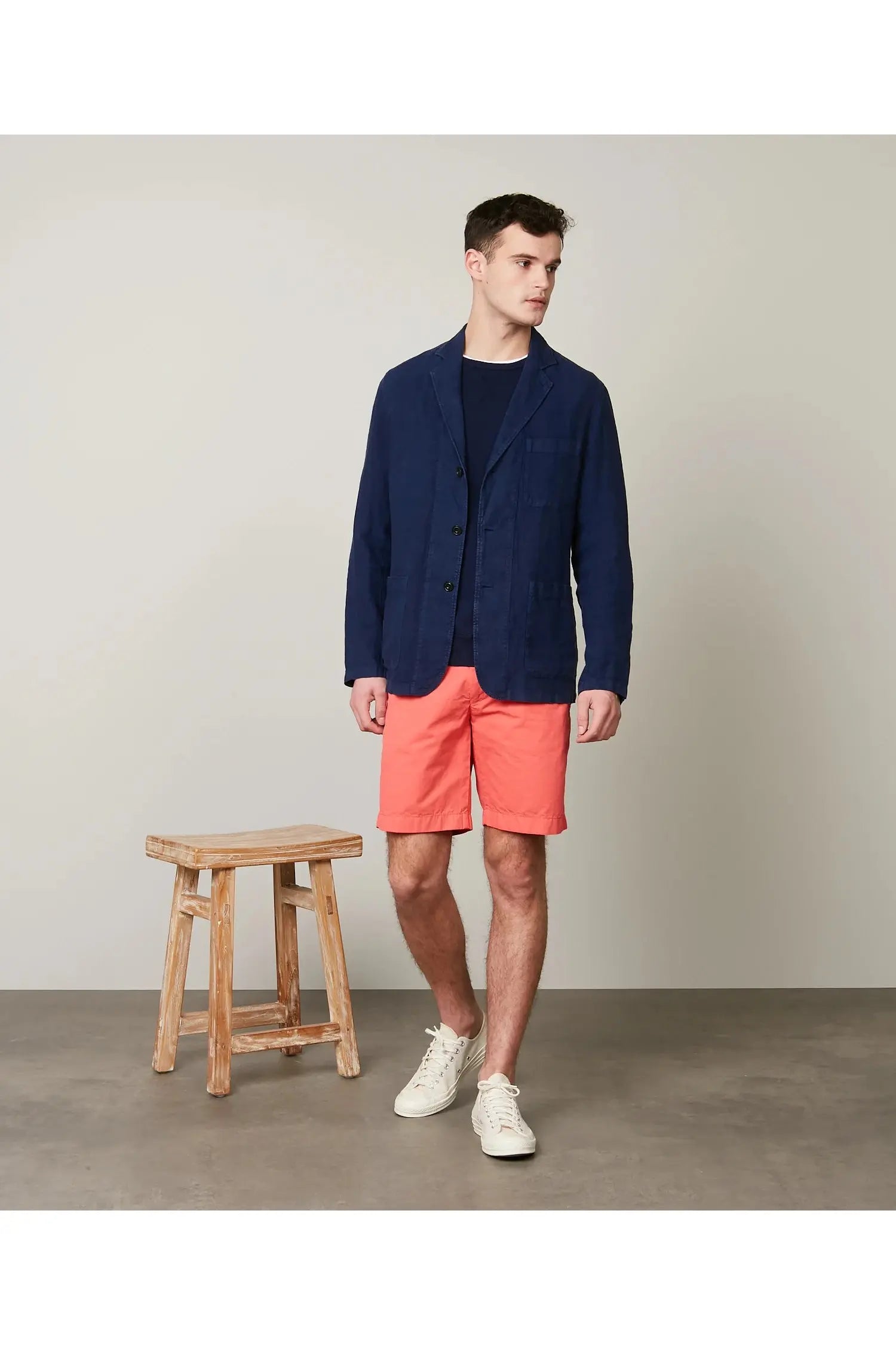 Jobby Linen Jacket - Deep Blue - DUNE + SALT