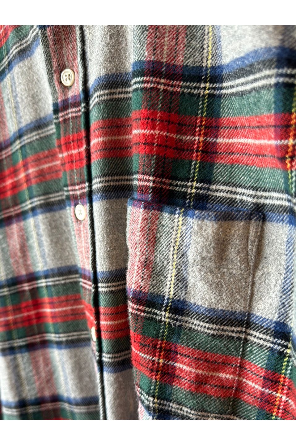 Paul Tartan Flannel Shirt - Red/Green/Blue Plaid - DUNE + SALT